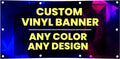 Personalized Custom Vinyl Banner Printing Indoor or Outdoor use Printed Business Event Birthday Party Large Custom