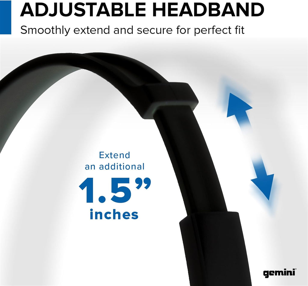 Over-Ear DJ Headphones, 40mm Drivers, Black (DJX-200) | Over-ear DJ headphones, 40mm drivers - closed-back noise