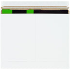 12 1/4 x 9 3/4" White Stayflats Lite Mailers