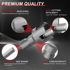 REKCKRUL Integrated Internal & External Pipe Threading Tool (1" Dies)