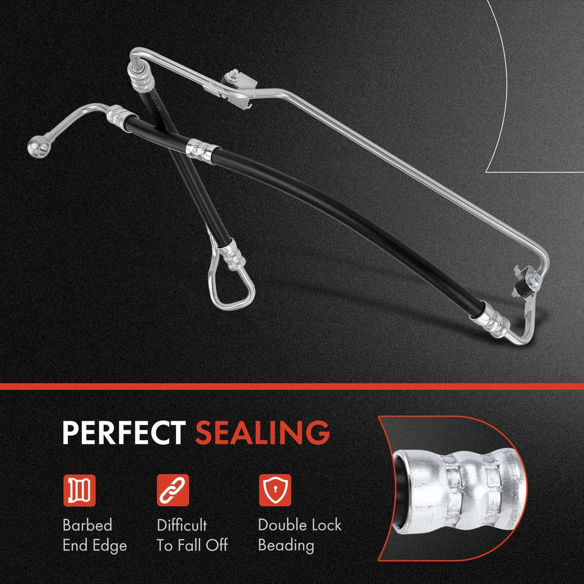 A-Premium Power Steering Pressure Hose Line Compatible with BMW