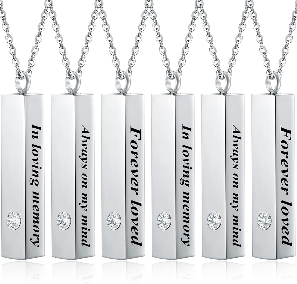 Urn Necklace for Ashes for Men Women Cremation Jewelry for Ashes Stainless Steel Small Keepsake Pendant for Human Ashes