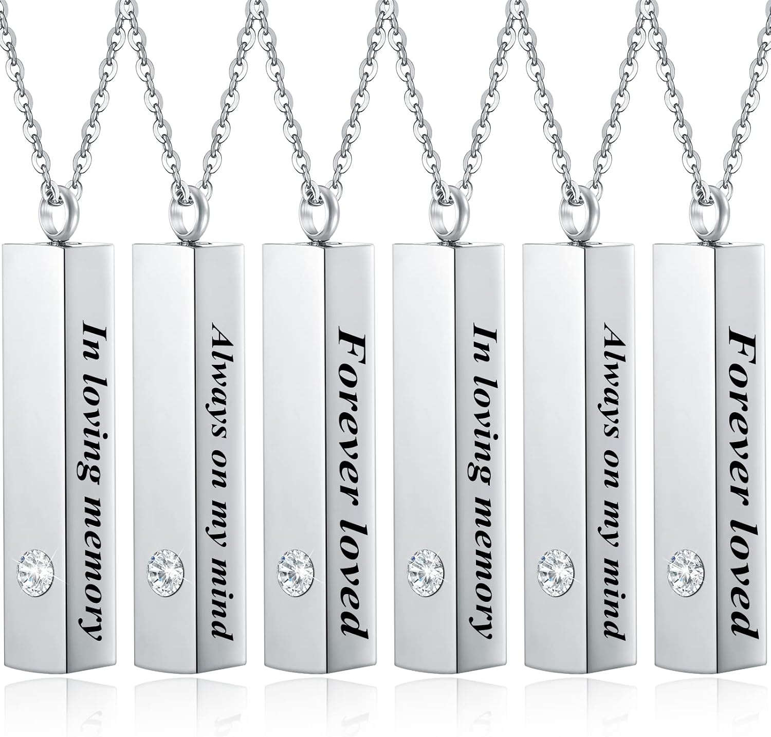 Urn Necklace for Ashes for Men Women Cremation Jewelry for Ashes Stainless Steel Small Keepsake Pendant for Human Ashes