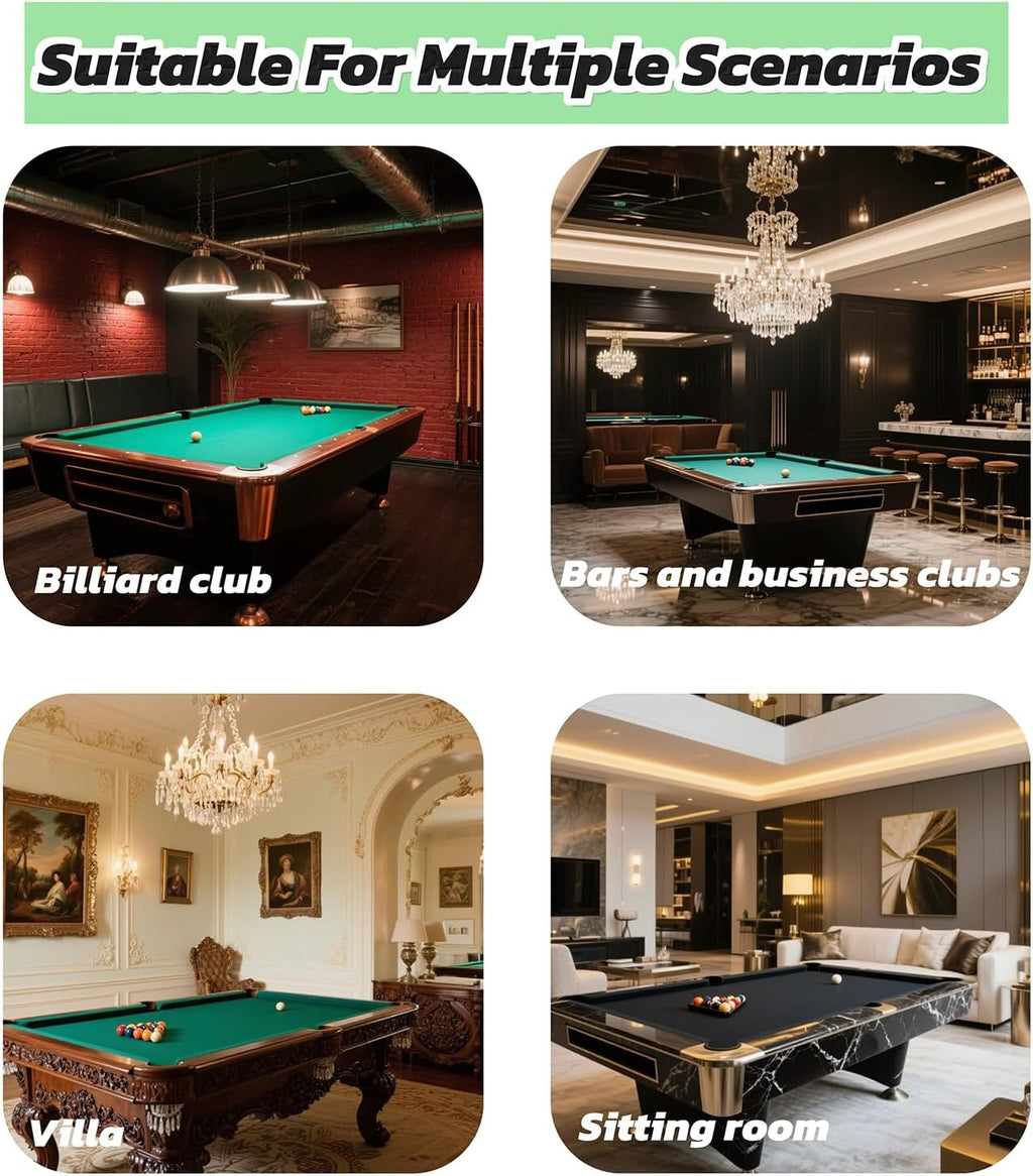 Wooden Billiard Cue Sticks Rack,2-Piece 4/6/8 Billiard Pool Cue Rack Wall Mounted Holders (wine, 6 cue)