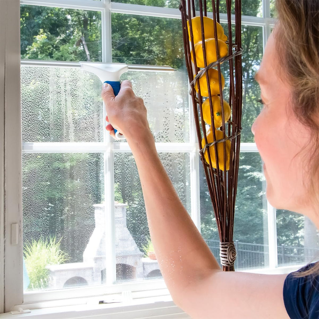 12” Glass & Surface Squeegee – Multipurpose Rubber Blade Squeegee for Shower Glass, Window Cleaning, Professional
