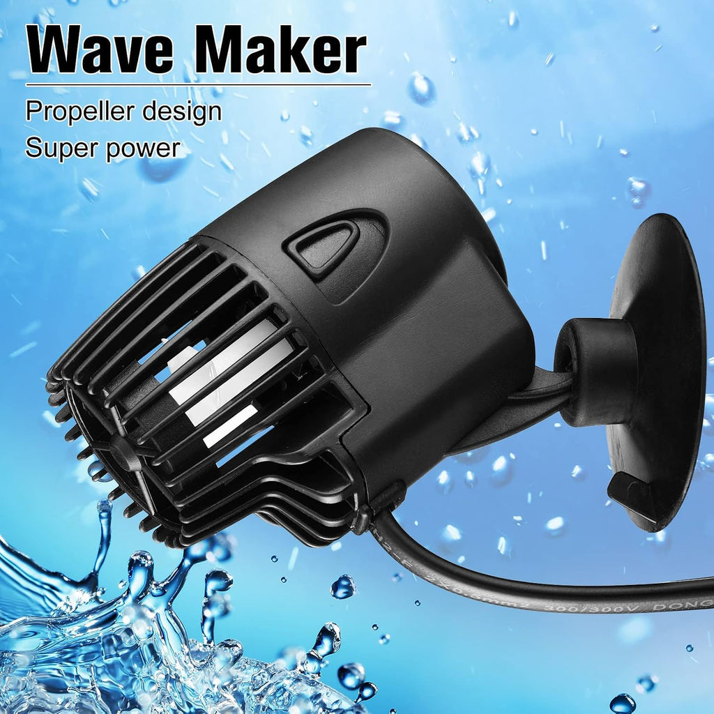 4 Pcs 800 Gph Aquarium Circulation Pump with Magnetic Suction Base 360 Degree Rotating Wave Maker Submersible