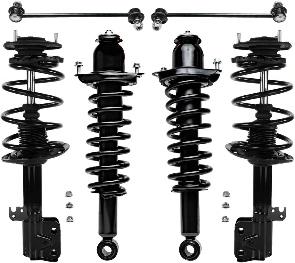Detroit Axle - 1.8L Front & Rear Struts Sway Bar Links for 14-19 Corolla