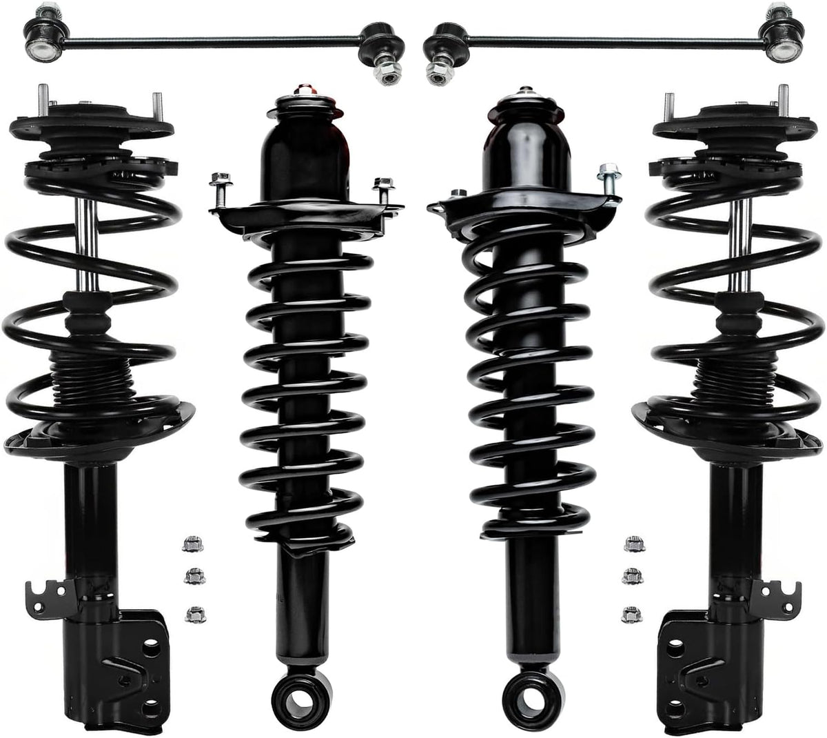 Detroit Axle - 1.8L Front & Rear Struts Sway Bar Links for 14-19 Corolla