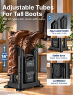 Shoe Dryer - Boot Dryer and Deodorizer for Work Boots and Gloves
