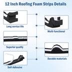 12 in Inside Classic Rib Profile Foam Closure Strips for Metal Roofing