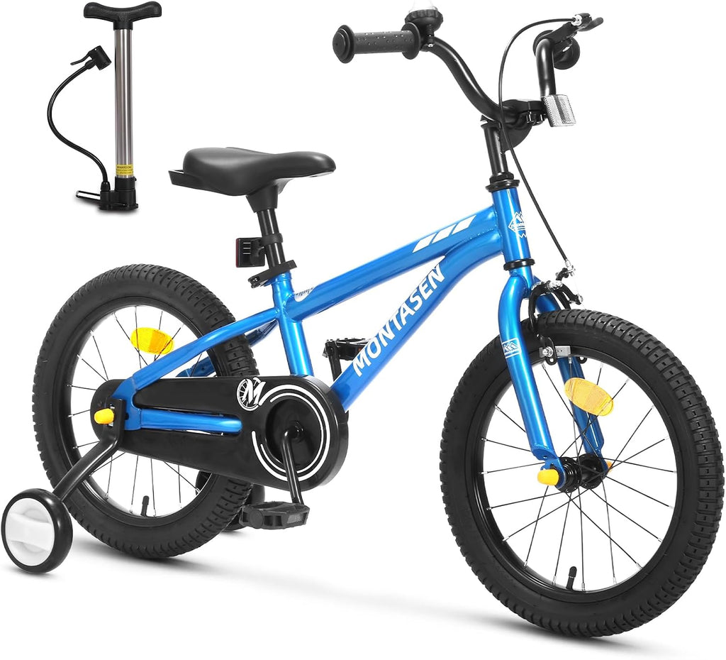 Kids Bike with Training Wheels, 12 14 16 18 Inch Boy Girl Bicycle | Toddler Bike with Dual Brake System,12-18 inch