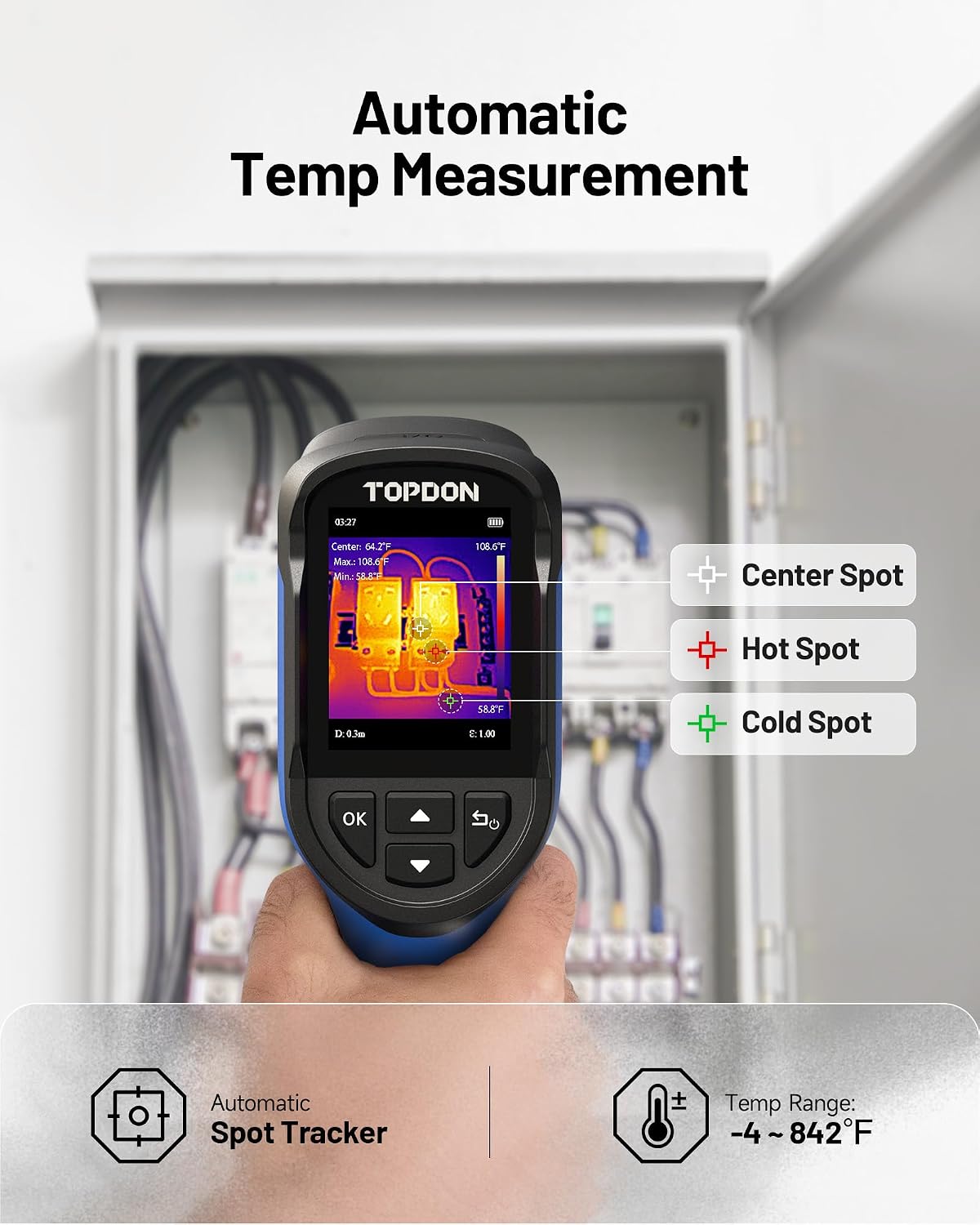 TC004 Mini Thermal Imaging Camera, 240 x 240 TISR Resolution