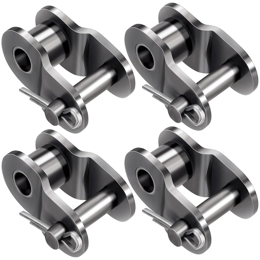 OIIKI 4PCS #60 Roller Chain Offset Link, Carbon Steel Half Link, Crank Link