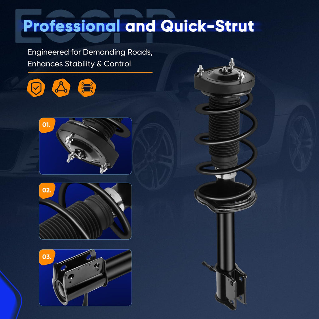ECCPP Struts Complete Struts Spring for 2004 2005 for Subaru Forester
