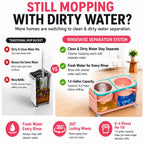 Easy-Use Gen 2 Mop Bucket, Clean/Dirty Water Separation, Pink