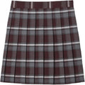 Frech Toast Below The Knee Pleated Skirt Burgundy Plaid Size 16