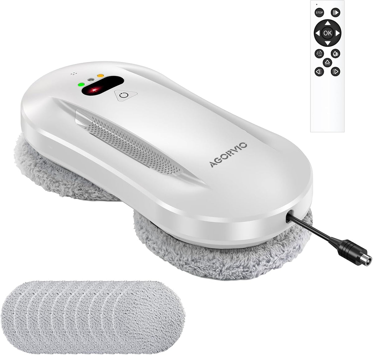 Window Cleaning Robot with Auto Water Spray & Smart Navigation, Automatic Window Cleaner Robot for Inside/Outside