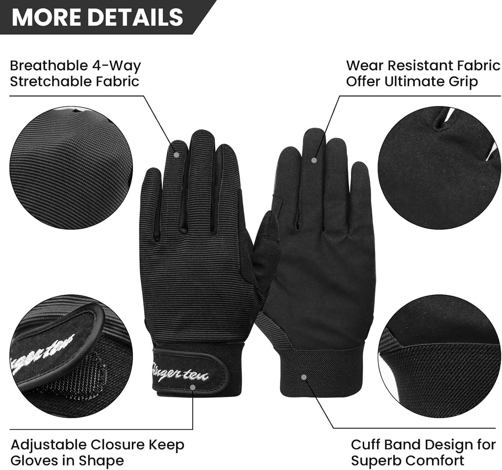 Horse Riding Gloves Kids with Reinforced Grip