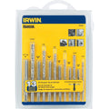 IRWIN Tools HANSON 80187 All-Purpose Bit with Tap 13 Piece Set , Red