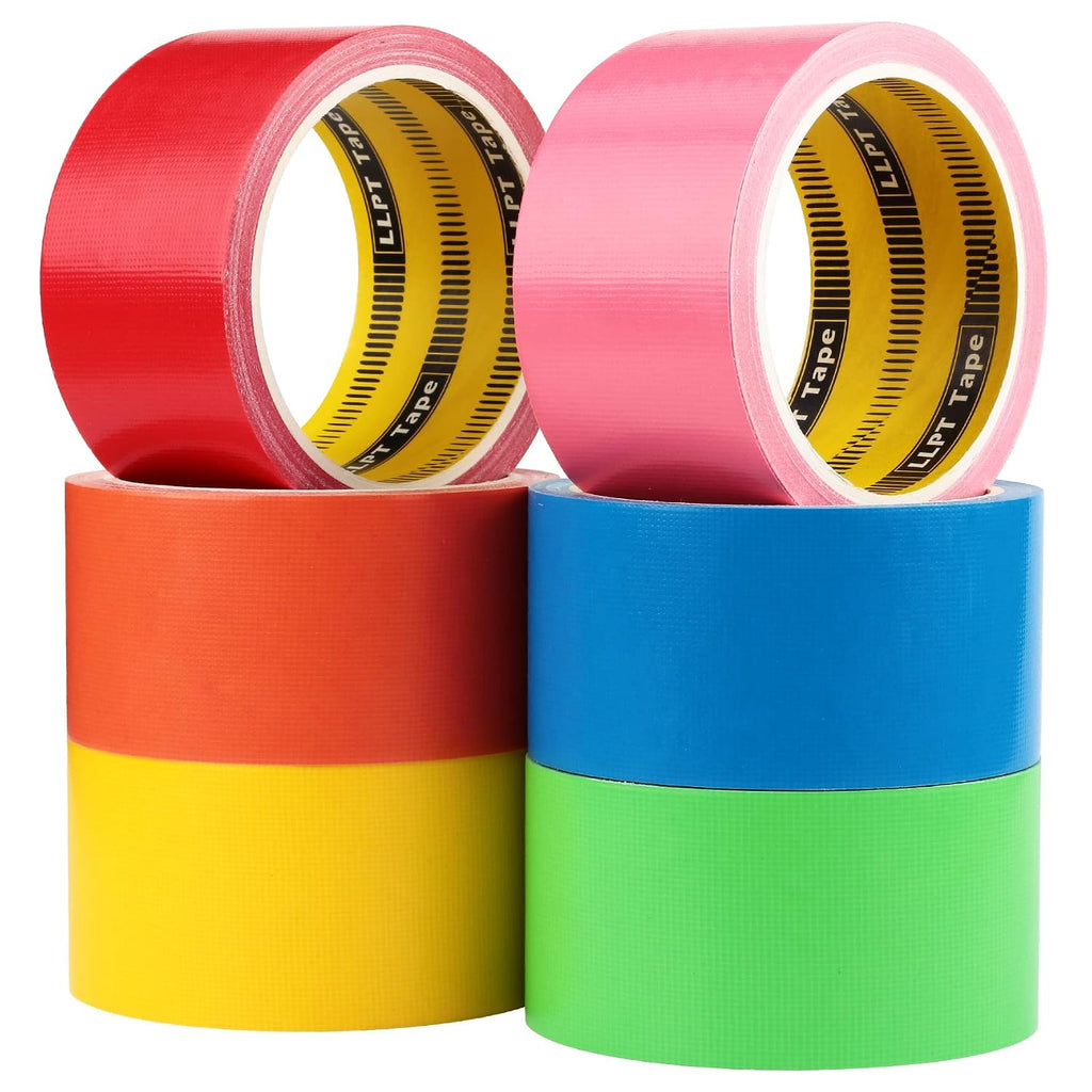 Colored Duct Tape 6 Premium Packs 2 Inch x 30 Ft Per Roll