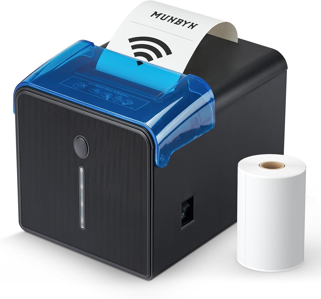 WiFi Receipt Printer P905 with USB Port, 80mm POS Printer | Compatible with Mac Windows Chromebook Linux Cash Drawer