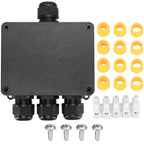 IP68 Outdoor 4-Way Electrical Junction Box, Underground Cable Connector 1Pc