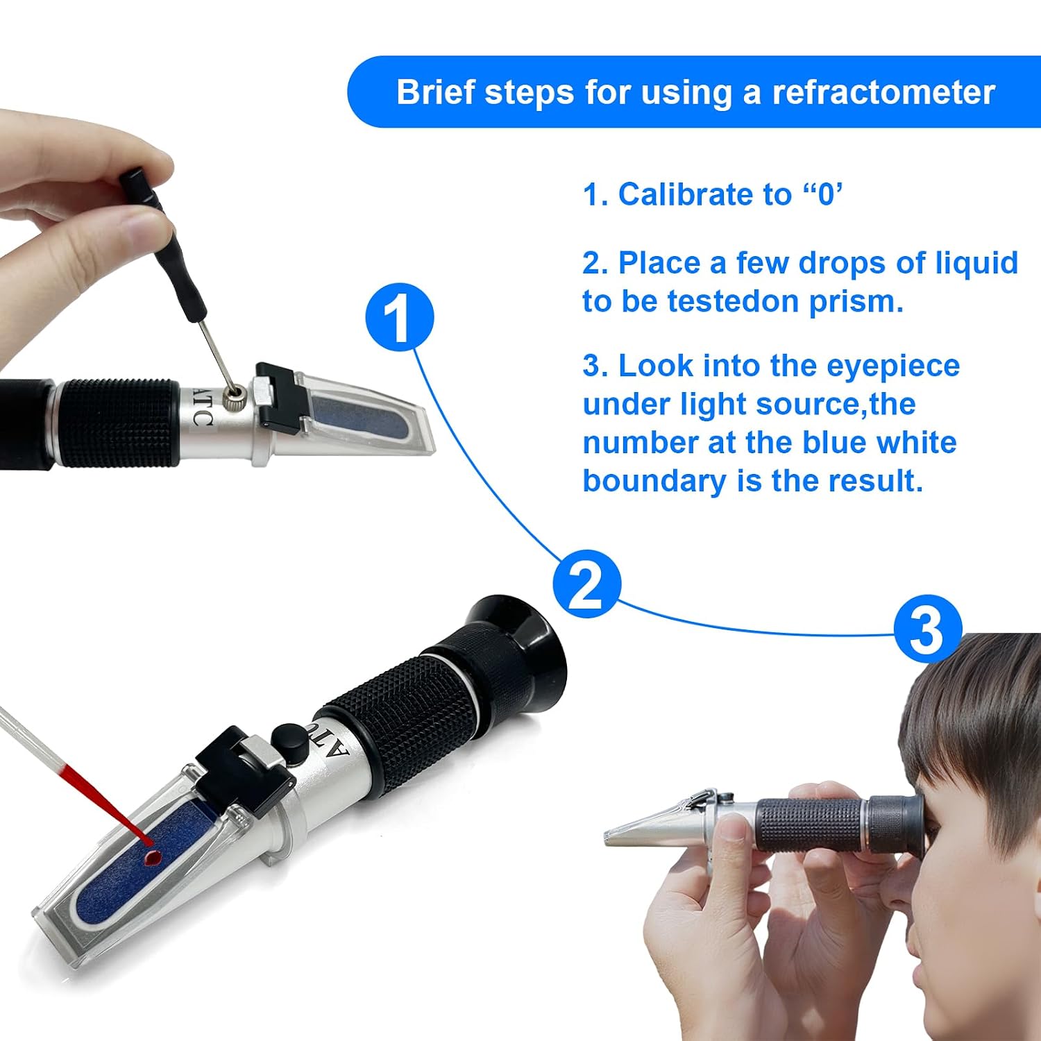 0-80% ABV Alcohol Refractometer for High-Proof Distilled Spirits | High-accuracy 0–80% ABV alcohol refractometer with