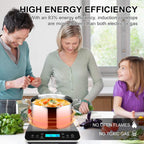 Portable Induction Cooktop, Countertop Burner 1800W Silver 9600LS