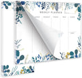 Weekly Planner Notepad Tear Off Set of 2 Weekly Calendar Pad 52 Undated To Do List Notepad Sheets Desk Planner