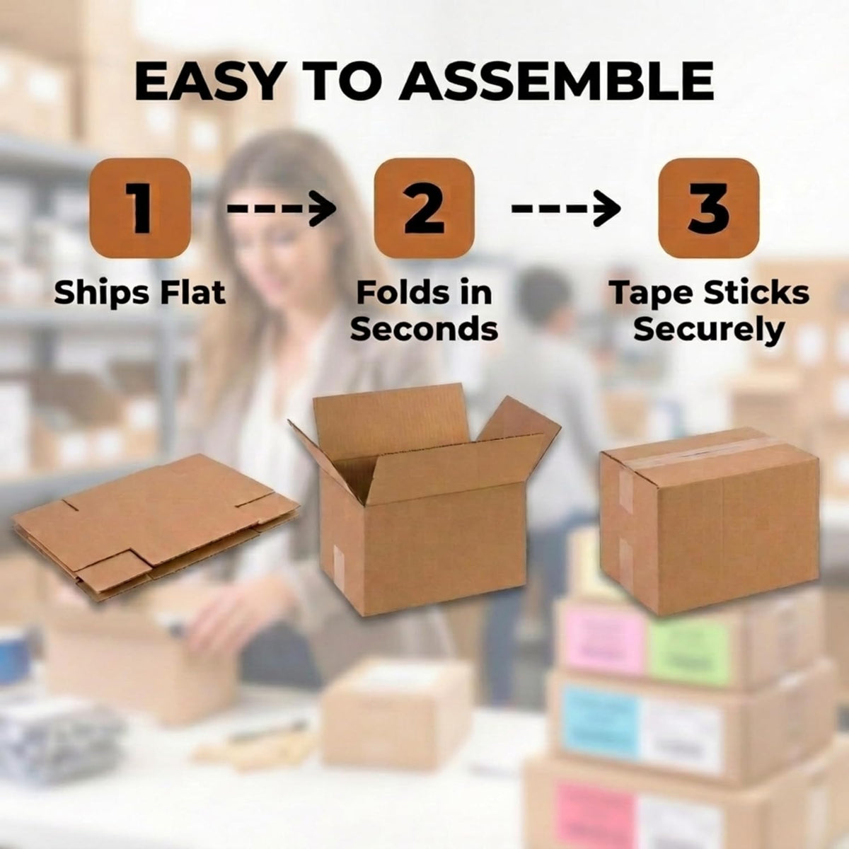 Cube Shipping Boxes, 14x14x14" 25-Pk for Shipping & Packing