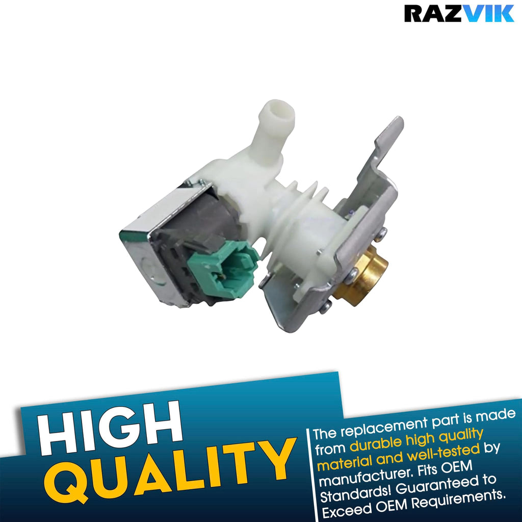 Water Inlet Valve Replacement For KitchenAid KUDK03ITBL3 KUDP02FRSS0 KUDP02FRBL1 KUDI02FRSS2 KUDS02FRSS1 KUDS03FTSS2 KUDK03CTBL0 KUDK03CTBL1 KUDK03CTBL2 KUDK03CTBL3 KUDK03CTSS0 KUDK03CTSS1 Dishwasher