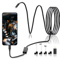 8mm Endoscope Camera with Light, 9.8FT Semi-Rigid Borescope for Phones