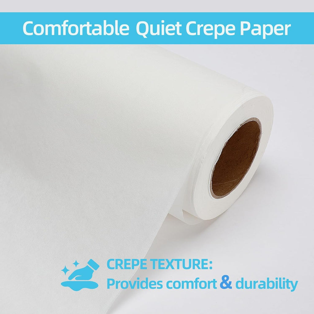 Exam Table Paper, Crepe Table Paper 21 in X 125 ft, Case of 12 Rolls-Barrier Protection-Independent Plastic