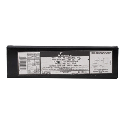 Advance 72C5381-NP MH Ballast HID Lamp, HPF, 100W M90/M140, 120/277V