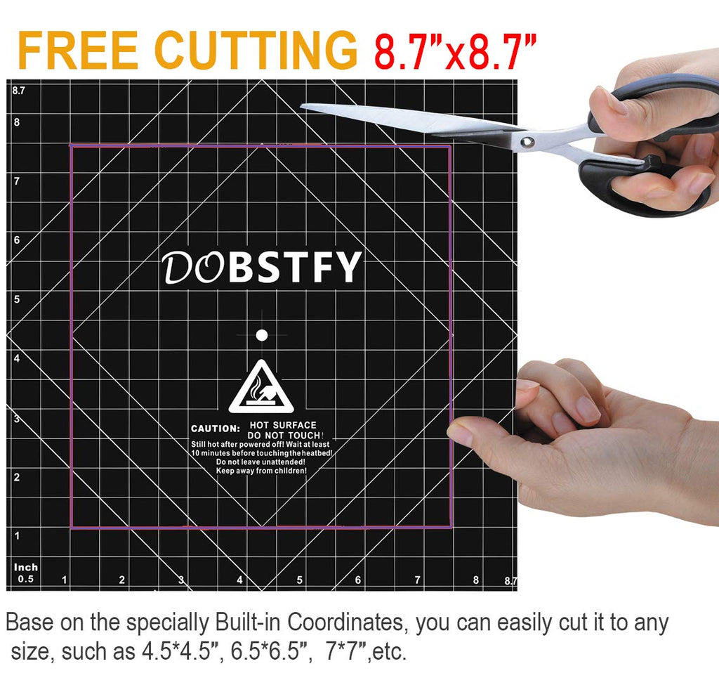 3D Printing Build Surface,with Premium Adhesive 3D Printer Heat Bed Platform Sticker Sheet,for Ender 3/Ender 3
