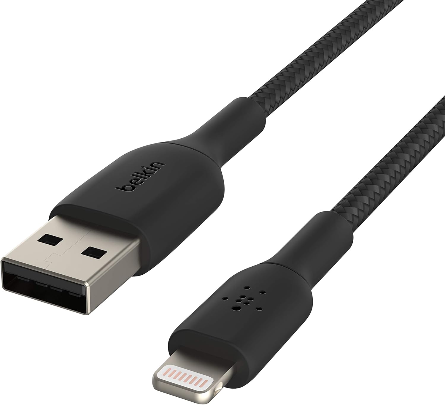 BoostCharge Braided Lightning Cable - 3.3ft/1M - MFi Certified Apple iPhone Charger USB to Lightning Cable - iPhone