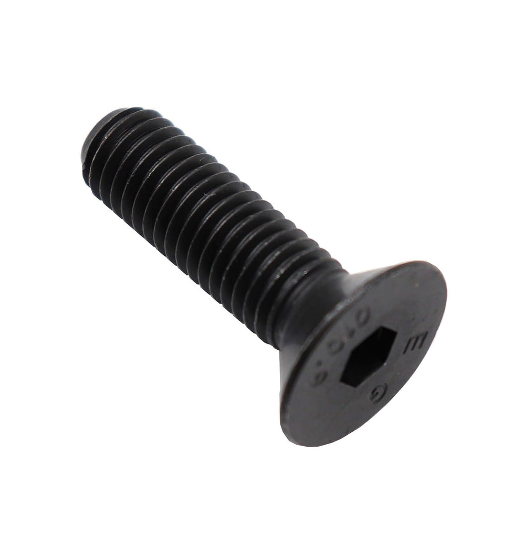 10pcs M10 x 50mm Black Flat Countersunk Head Hex Socket Cap Bolts 10.9 Grade Alloy Steel,Coarse Thread
