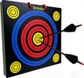 Archery Target - 20" XPE Foam Square Target for Recurve & Compound Bows, Suggestion 15–25lbs Bows, Portable Backyard