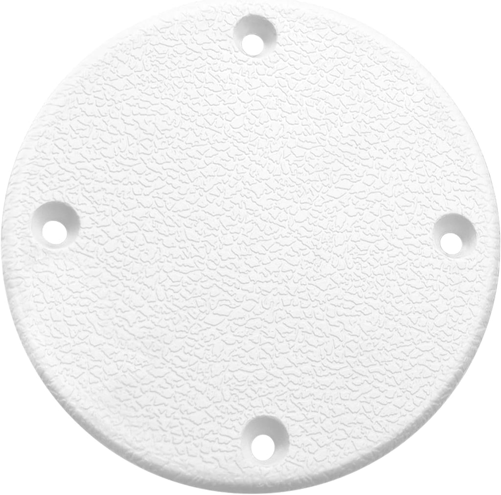 Marine Boat Deck Plate Cover, Round Access Hole Cover 4-1/8 Inch