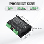MECCANIXITY 4Pcs CNC Stepper Motor Driver, CNC Controller DM556 Single Axes