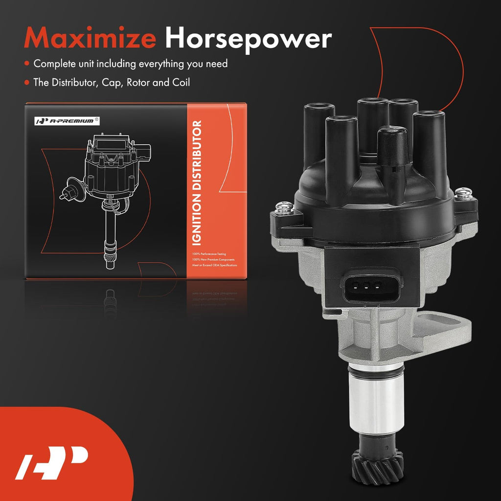 A-Premium Ignition Distributor with Cap and Rotor Compatible with Geo