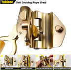 Rope Harness Safety Lanyard 100FT, Vertical Lifeline Assembly | Grab Snap Hooks Shock Absorber, Fall Protection Tree