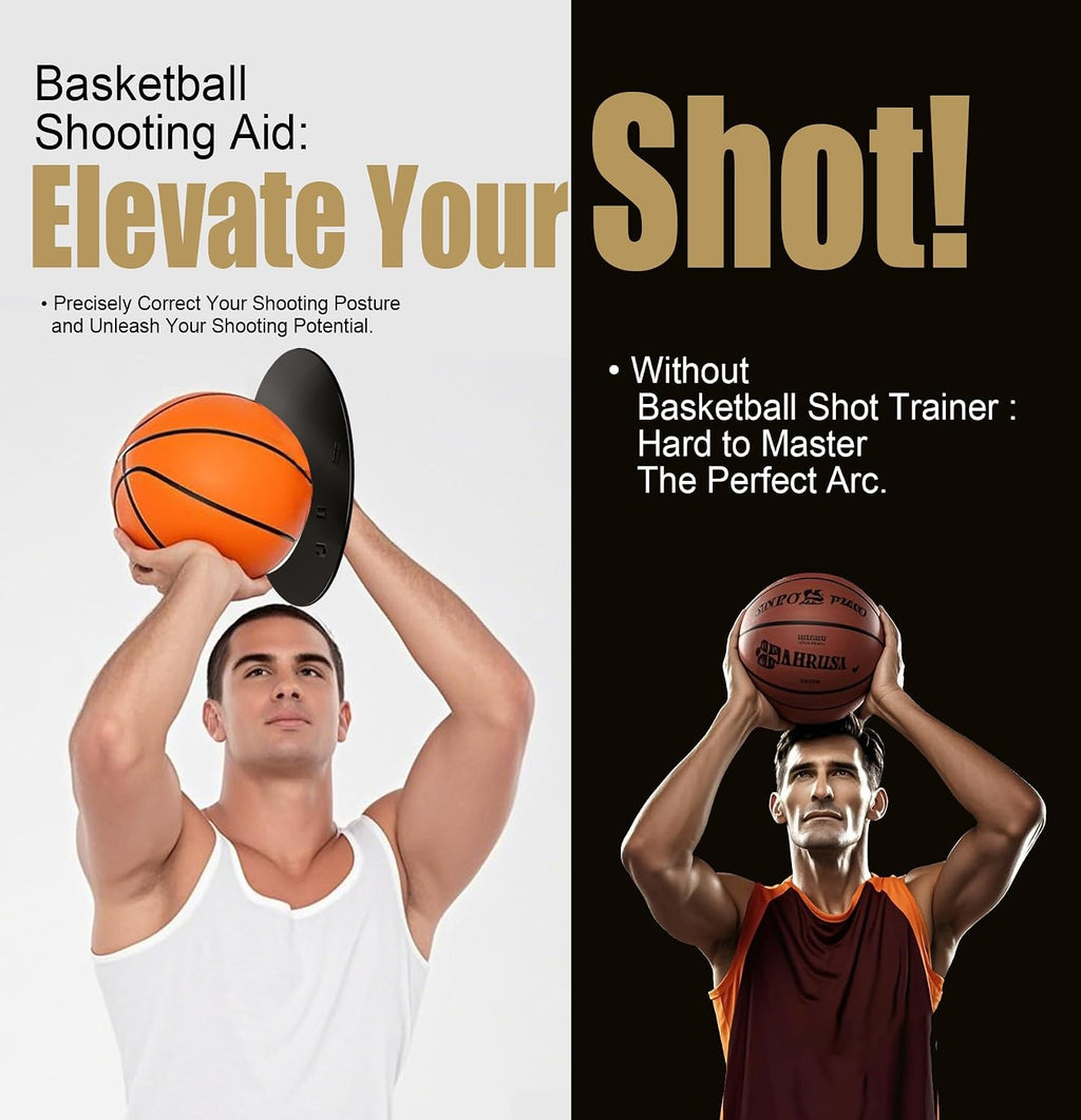 Basketball Shooting Trainer - Adjustable Hand Placement Corrector Eliminate Off-Hand Interference with Bonus 5.3"