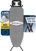 by Rorets Ironing Board Made in Europe | Iron Board with 4 Layered Cover & Pad, Height Adjustable up to 36" Features