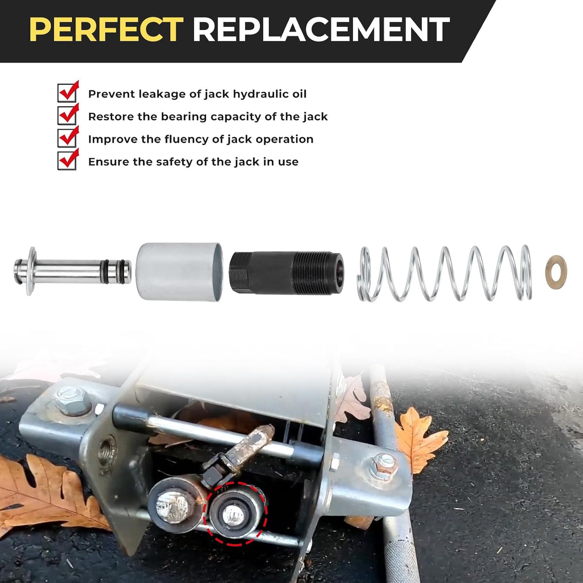 3 Ton Floor Jack Replacement Low Side Smaller Pump Piston Plunger