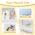 Sugar Glider Hammock Bed & Activity Platform - Versatile 2-in-1 Cage Accessories with Removable Bed, Sturdy Chew
