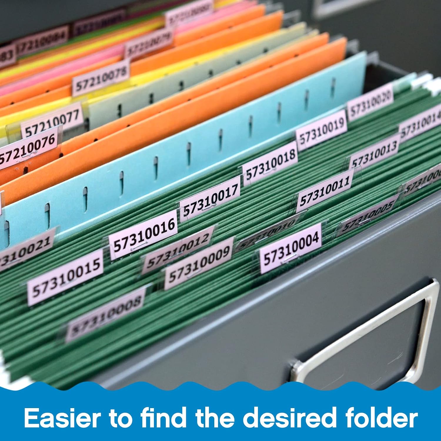 50 Pieces 2 Inch Insertable Self-Adhesive Tabs with Printable Inserts with File Folder Labels Sticky Plastic Index