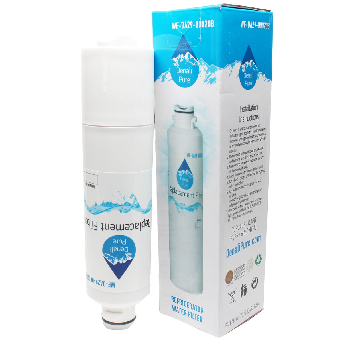 Replacement for Samsung RFG298HDPN Refrigerator Water Filter