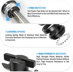 TAILONZ 6MM ODx1/8"NPT Push-to-Connect Fitting Ball Control Valve 3Pcs