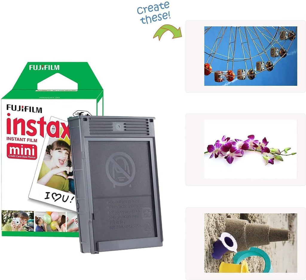 Instax Mini 12 Instant Camera Lilac Purple + Fuji Film Value Pack (40 Sheets) + Shutter Accessories Bundle, Incl.